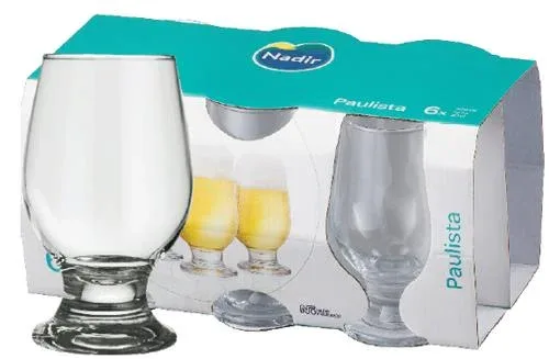 COPA PAULISTA CERVEZA 300ML 6PZS. (JGO.)