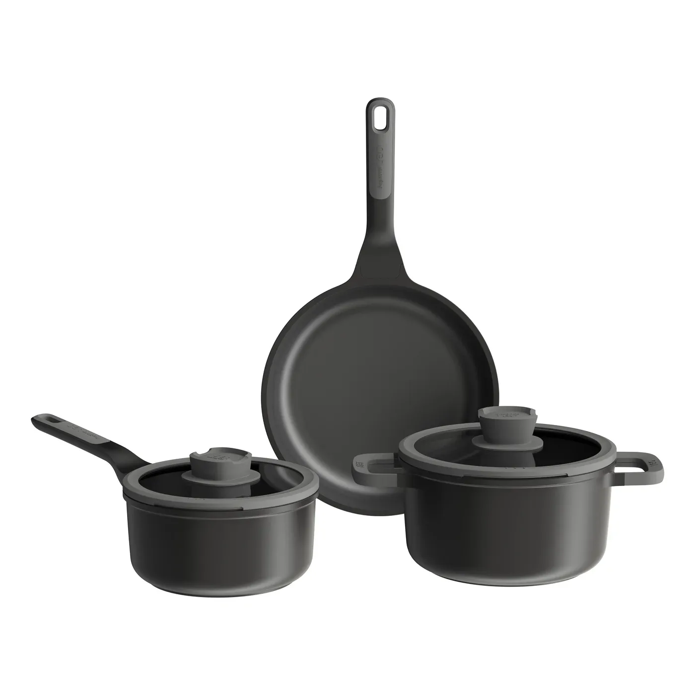 BATERIA DE COCINA 5 PIEZAS ANTIADHERENTE STONE +