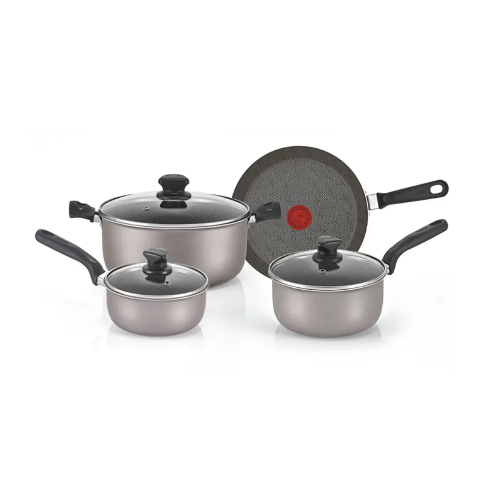 BATERIA DE COCINA IMUSA ANTIADHERENTE 7PZ C/ TAPA DE VIDRIO TALENT