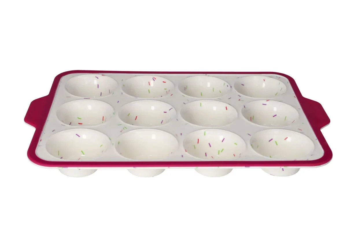 ASADERA DE SILICONA /12 CUOCAKES 39.8X26.6