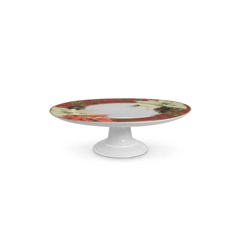 Plato de pastel mediano mariah rojo - Ø 29cm - ALT. 8,5 CM