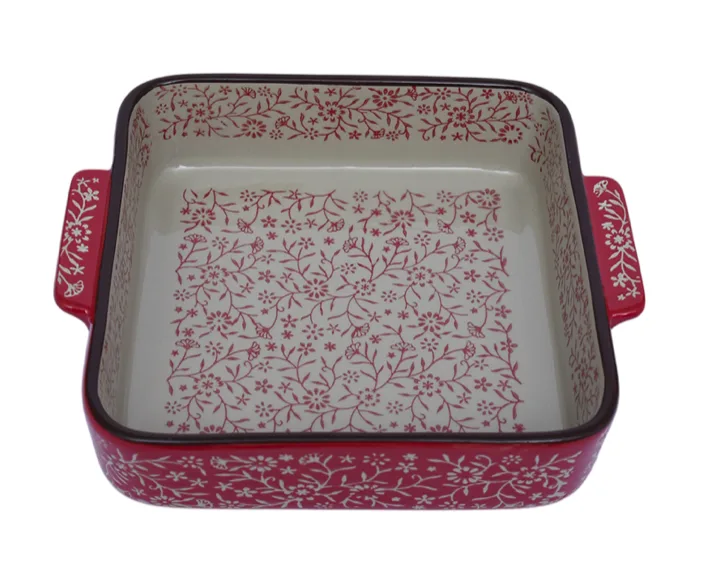 ASADERA CERAMICA OVEN FRESH FLORAL 24CM - 6016