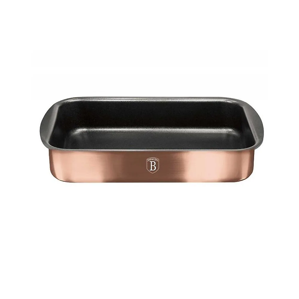 BANDEJA PARA HORNEAR OBLONGO 40X28 NETALICA ROSE GOLD